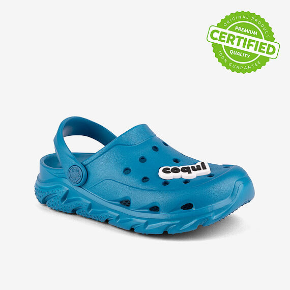 Dětské sandály Coqui Cody ocean blue + amulet