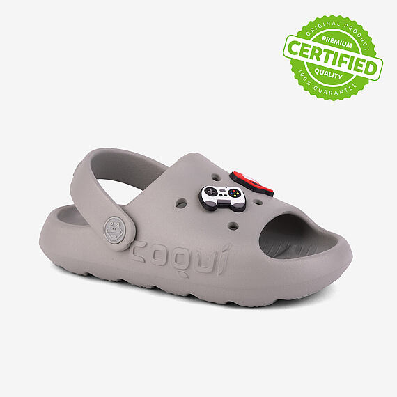 Dětské sandály Coqui Maya mid. grey + amulety
