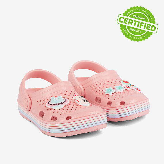Dětské sandály Coqui Lindo baby pink rainbow + amulety