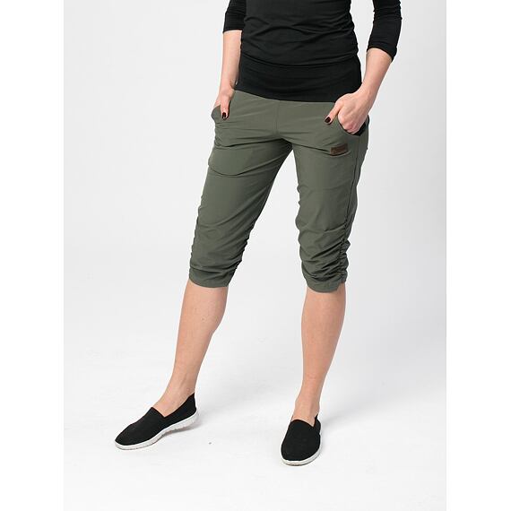 Dámské outdoorové 3/4 kalhoty Drexiss khaki