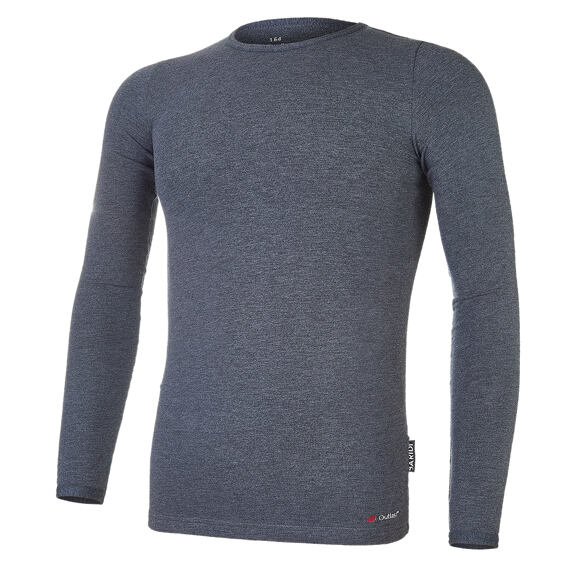 Juniorské tričko BARIDI wear Outlast® DR smyk - tm. šedý melír