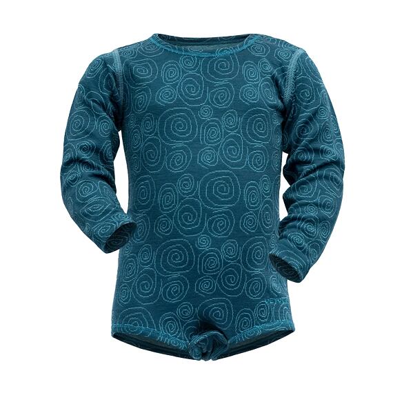 Dětské funknčí body s merinem Devold Duo active baby flood s dlouhým rukávem