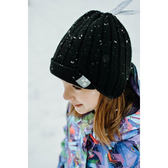 Dětská pletená čepice Huppa Young black