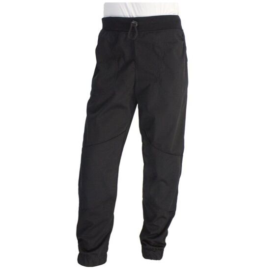 Dětské softshellové kalhoty Fantom s dvojitými koleny černé - letní softshell