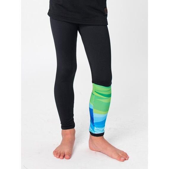 Dětské sportovní legíny Drexiss Shapes - green blue
