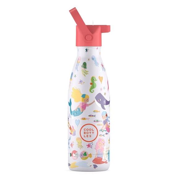 Dětská termoska Cool Bottles Kids 3D Sweet Mermaids třívrstvá 350 ml