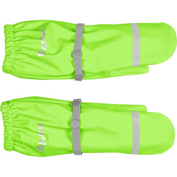 Dětské zateplené rukavice do deště Playshoes neonově zelené