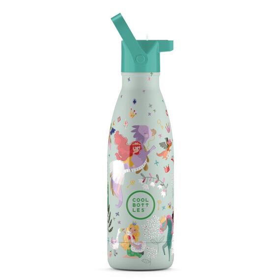 Dětská termoska Cool Bottles Kids 3D Princess Kingdom třívrstvá 350 ml
