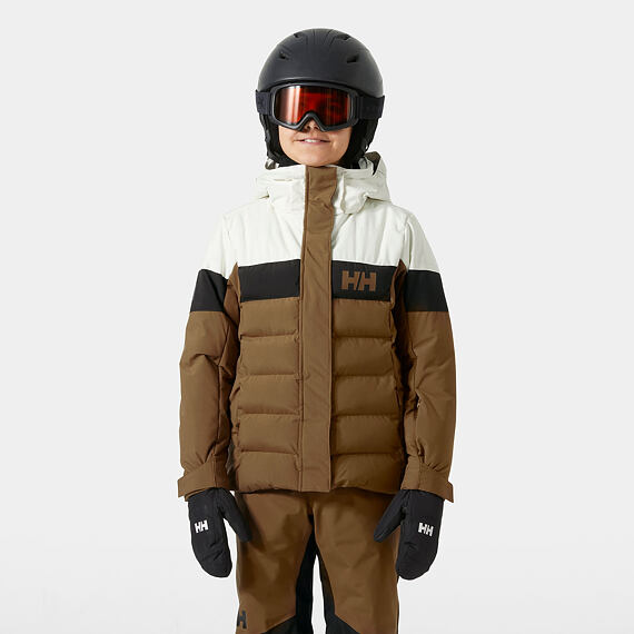 Dětská lyžařská bunda Helly Hansen JR Girl Diamond - sepia