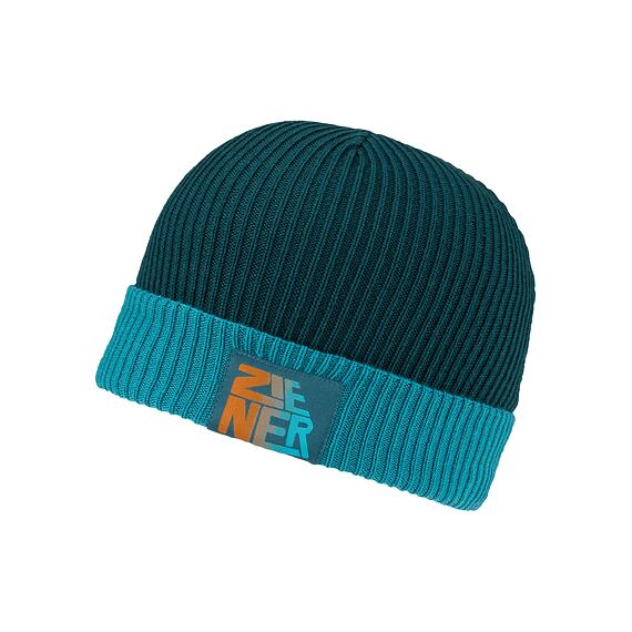 Dětská zimní čepice Ziener Ikadello Jr - turquoise ocean