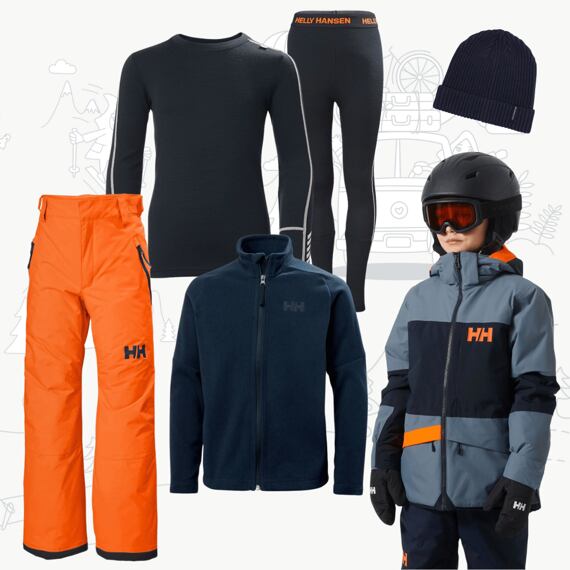 Dětský zimní outfit Helly Hansen pro juniory Summit - navy