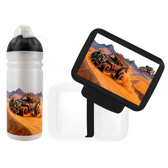 SET ZDRAVÁ LAHEV A ZDRAVÁ SVÁČA svačinový box a lahev 0,7l Buggy