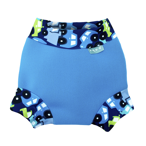 Dětské plenkové plavky Unuo Swim Nappy Autíčka