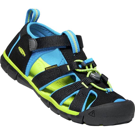 Dětské sandály KEEN Seacamp II CNX - black/brilliant blue