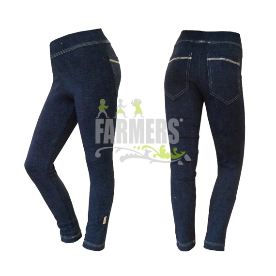Dívčí legíny Farmers JEANS s kapsami