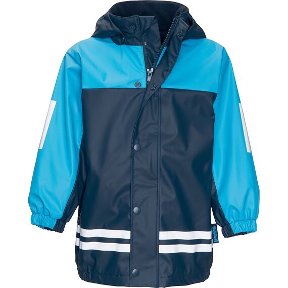 Dětská bunda do deště Playshoes s fleecem navy