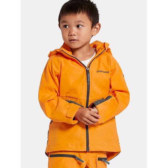 Dětská nepromokavá bunda Didriksons Stigen happy orange