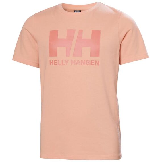 Juniorské tričko Helly Hansen JR logo - rose quartz