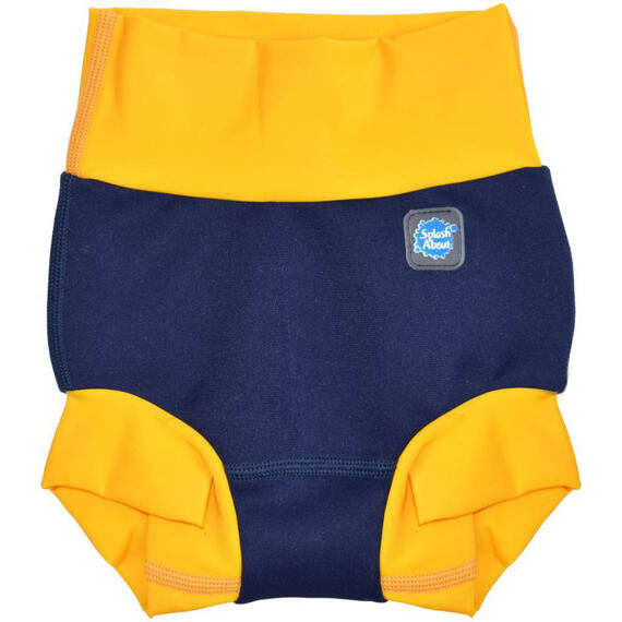 Dětské plenkové plavky Splash About Happy Nappy modro-žluté