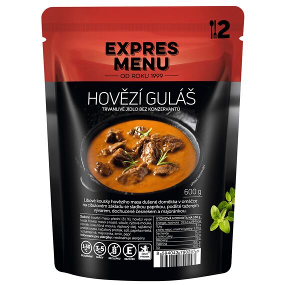 Hovězí guláš Expres menu 2 porce