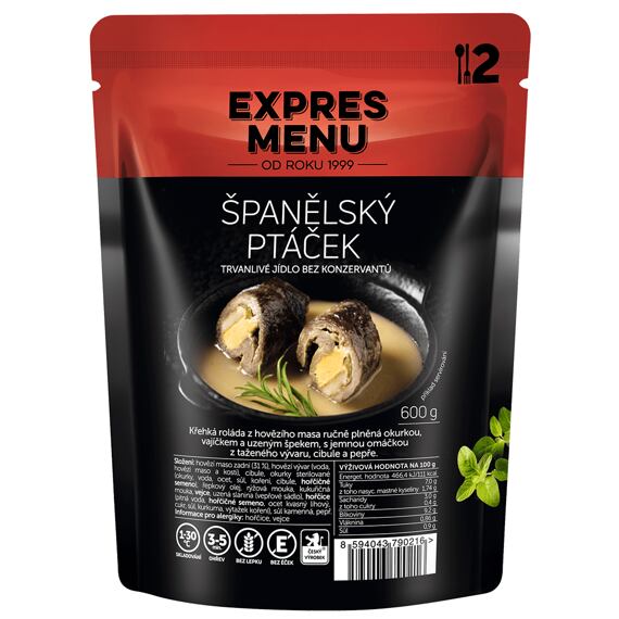 Španělský ptáček Expres menu 2 porce