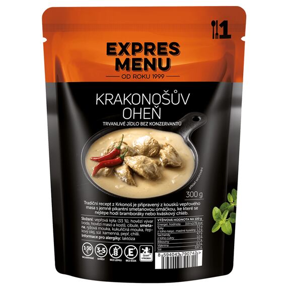 Krakonošův oheň Expres menu 1 porce