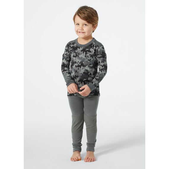 Dětské termoprádlo Helly Hansen Graphic LIFA® Merino Wool set - concrete camo