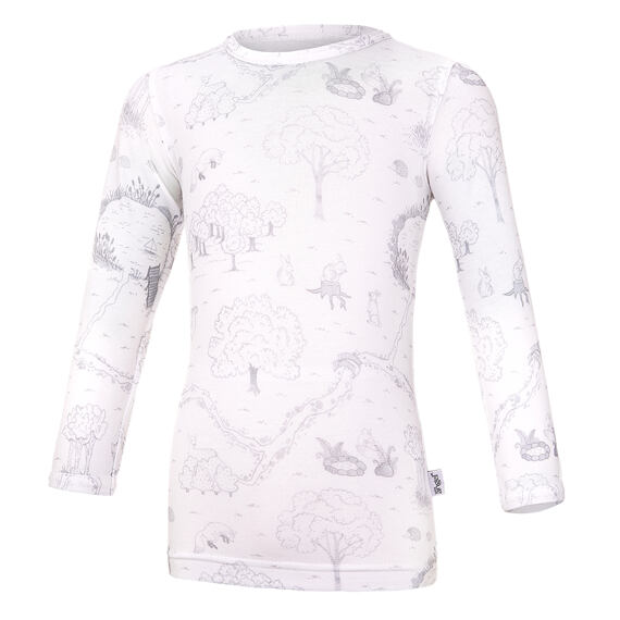 Dětské UV tričko Little Angel Outlast® tenké DR Louka - bílé