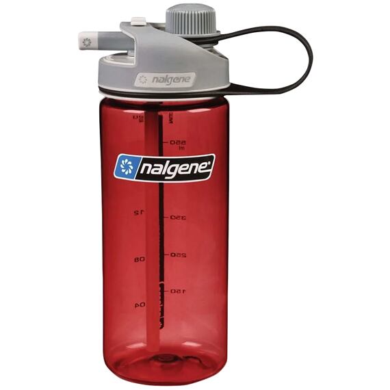 Lahev Nalgene MultiDrink 600 ml Red / gray cap sustain