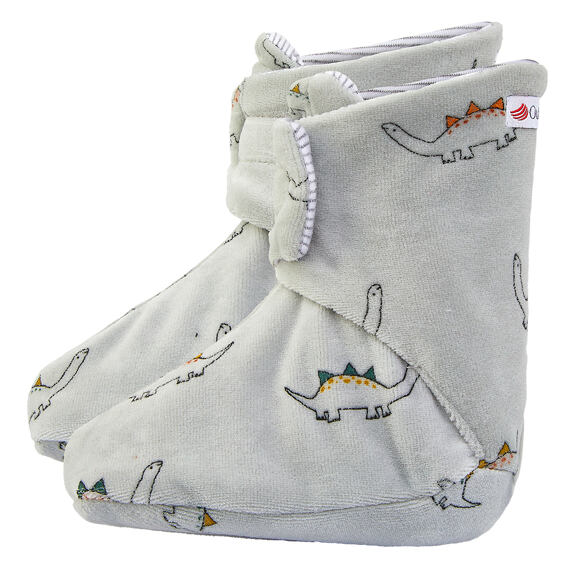 Dětské bačkorky Little Angel NICKI Outlast® Dino - šedé