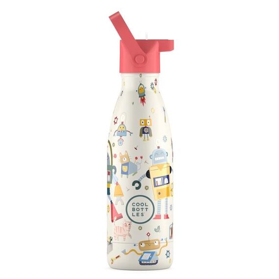 Dětská termoska Cool Bottles Kids 3D Messy Robots třívrstvá 350 ml