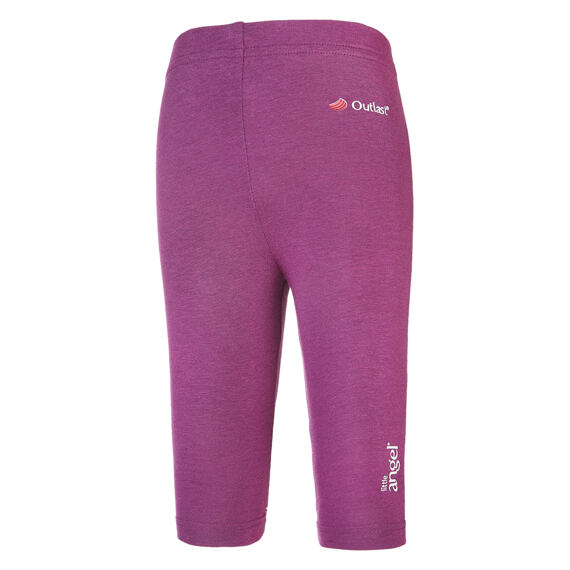 Dětské 3/4 UV legíny Little Angel Outlast® tenké - švestkové