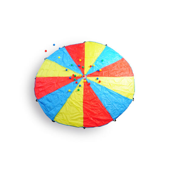 Motorický padák s míčky BS Toys Parachute