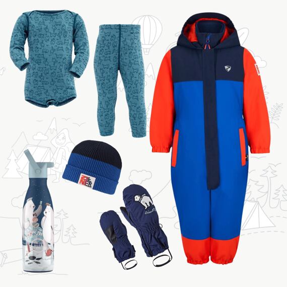 Dětský zimní outfit Ziener Anup - cobalt blue