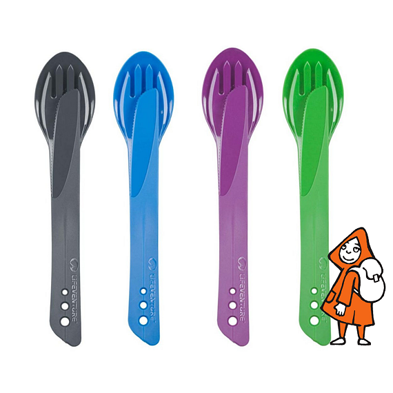 Skládací příbor LifeVenture Ellipse Knife, Fork & Spoon