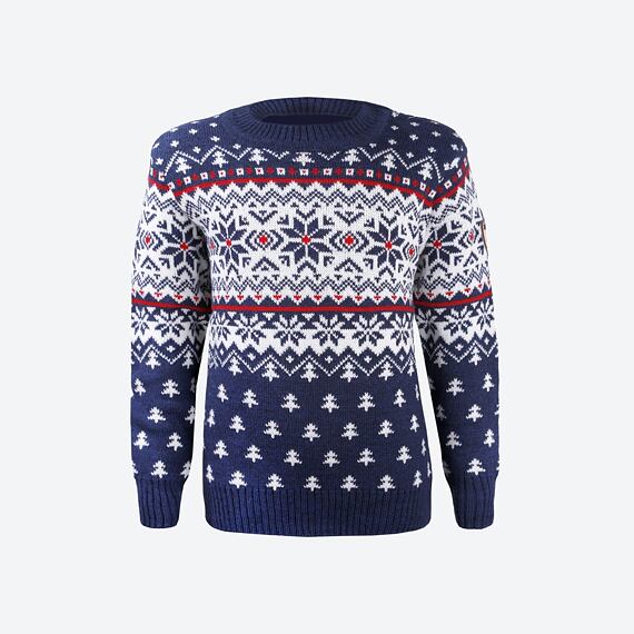 Dětský svetr merino Kama 1013 tmavě modrá
