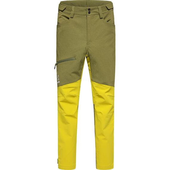 Juniorské outdoorové kalhoty Haglöfs Rugged tm. zelená/sv. zelená