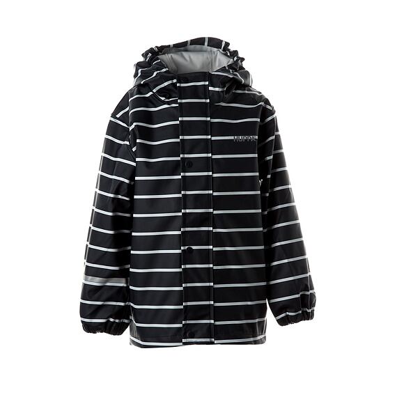 Dětská bunda do deště Huppa Jackie proužkovaná dark gray