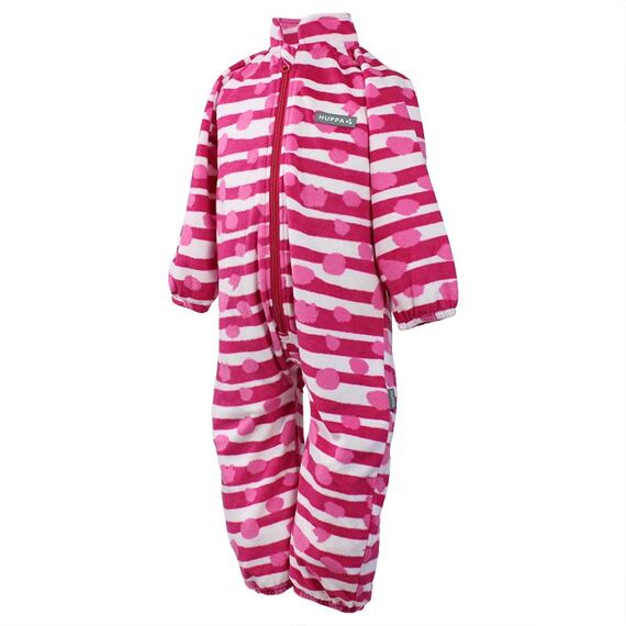 Dětský fleecový overal Huppa Roland fuchsia pattern