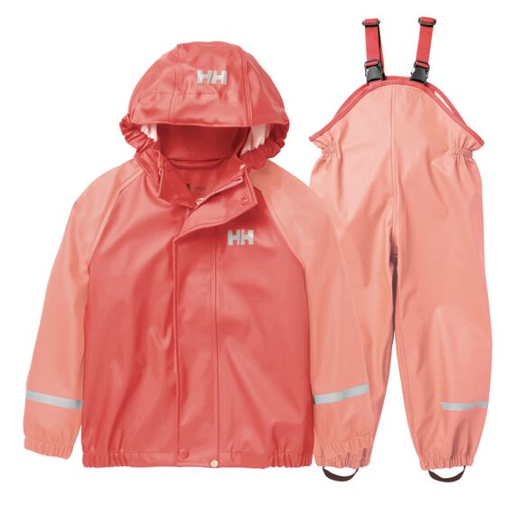 Dětský komplet do deště Helly Hansen K Bergen 2.0 PU rainset peach echo