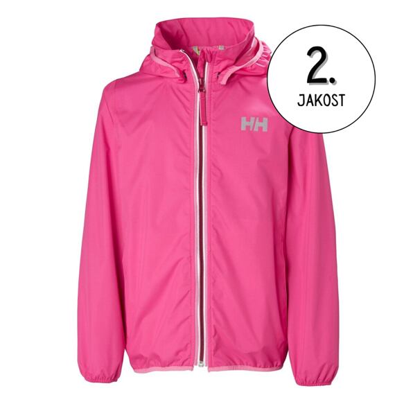 Dětská nepromokavá bunda Helly Hansen JR Helium packable jacket dragon fruit - SBALITELNÁ 2. jakost