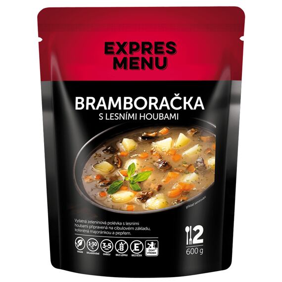 Bramboračka s lesními houbami Expres menu 2 porce