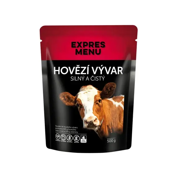 Vývar hovězí silný a čistý Expres menu 2 porce 500 g