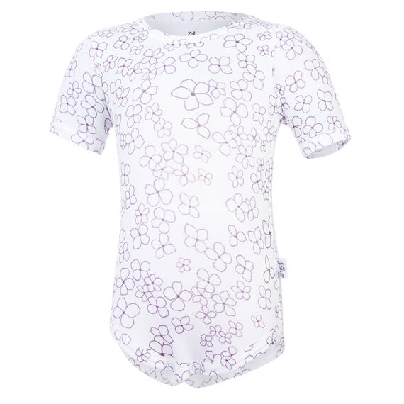 Dětské UV body Little Angel Outlast® tenké KR Kytičky - bílé