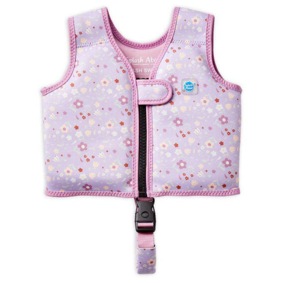 Dětská plovací vesta Splash About Go Splash Lilac Spring s bezpečnostním páskem