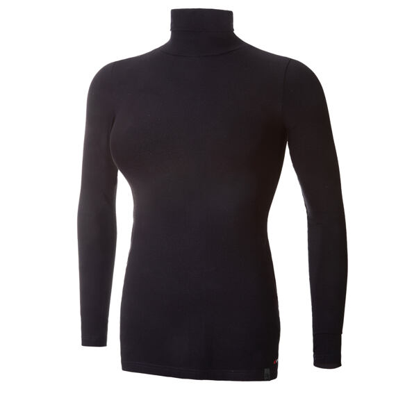 Dámské tričko BARIDI wear tenké DR Outlast® s rolákem - černé