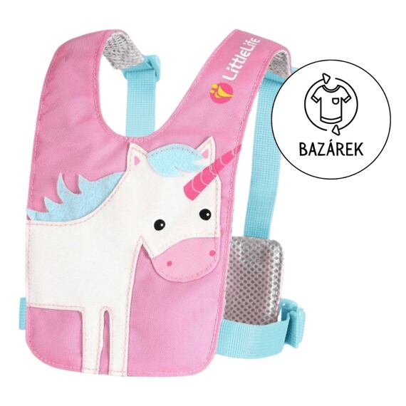 Dětská vodící bezpečnostní vesta LittleLife Toddler reins Růžová - 2. jakost