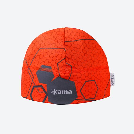 Dětská běžecká čepice Kama BW66 WINDSTOPPER - Oranžová