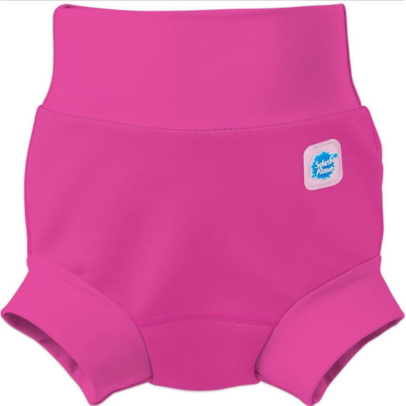 Dětské plenkové plavky Splash About Happy Nappy Neon Pink