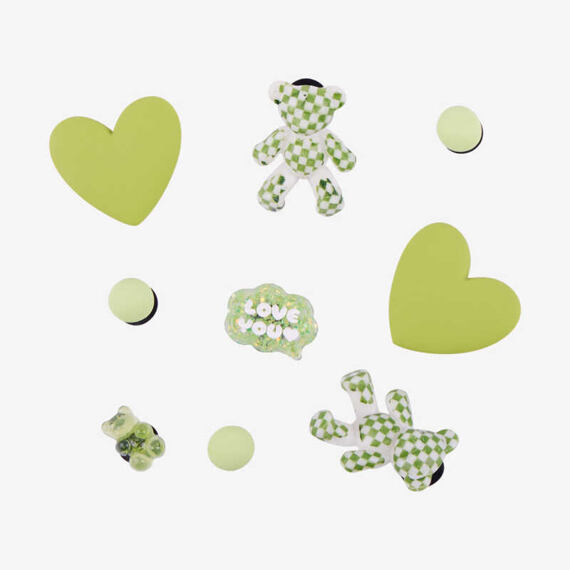 Set amuletů Coqui Amuletz Green bears are sweet